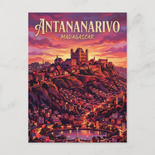 Cartão Postal Colinas de Antananarivo Madagascar