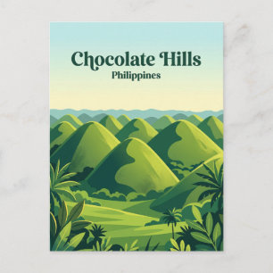 Cartão Postal Colinas de Chocolate Filipinas