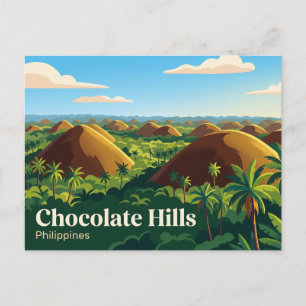 Cartão Postal Colinas de Chocolate Filipinas