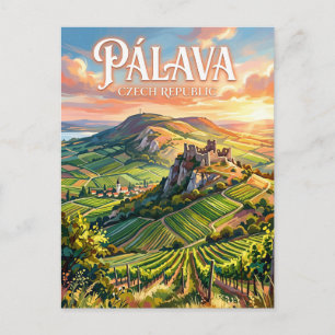 Cartão Postal Colinas de Pálava República Tcheca