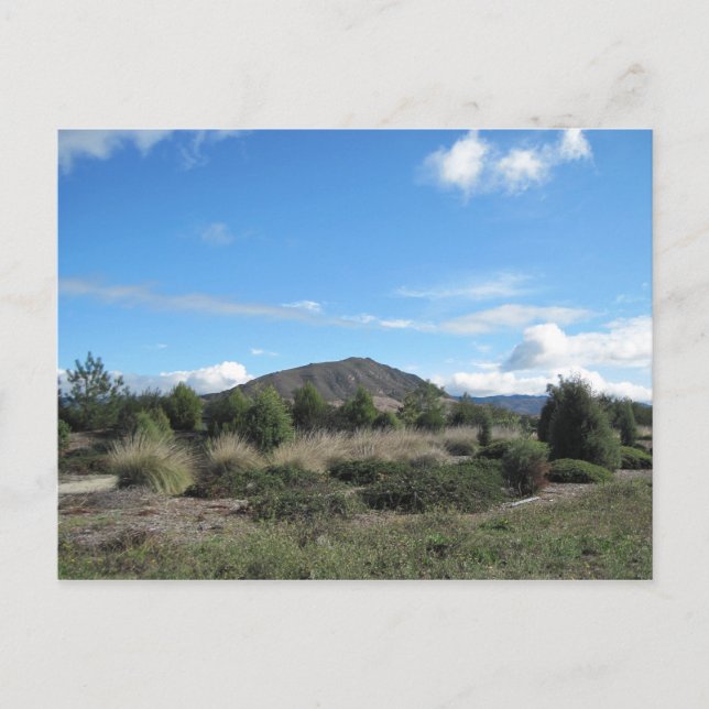 Cartão Postal Colinas de San Luis Obispo na estrada Los Osos (Frente)