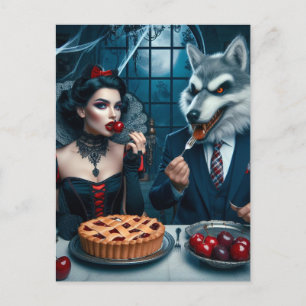 Cartão Postal Colisão de Fantasia Sombria