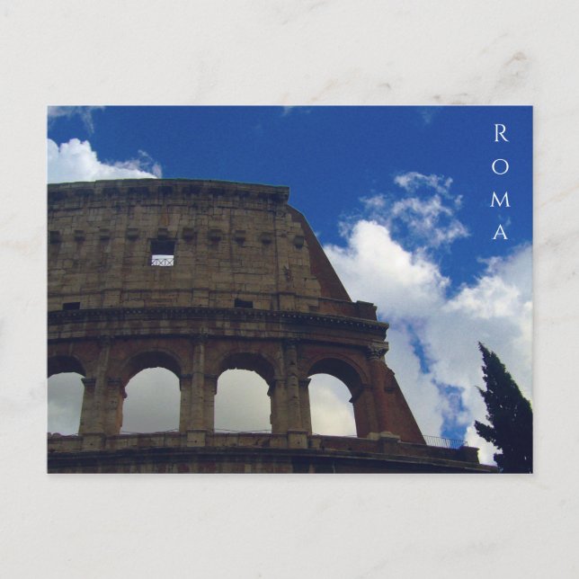 Cartão Postal coliseu roma (Frente)