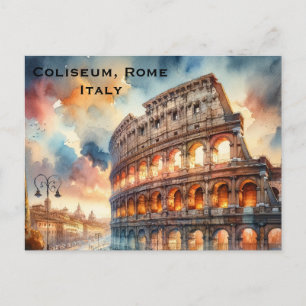Cartão Postal Coliseu, Roma, Itália Adicionar Turismo de Viagens