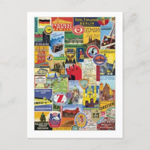 Cartão Postal Collage Allemagne