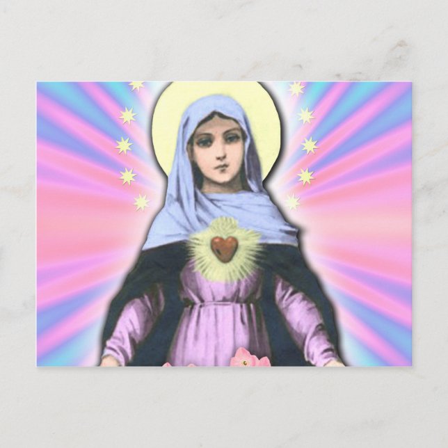 Cartão Postal Collage- Lady Mary - Gloria Sá Nchez (Frente)