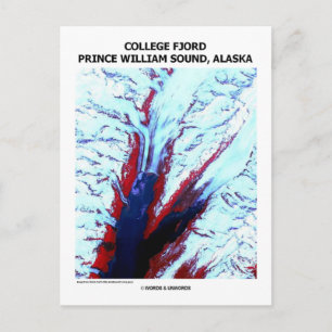 Cartão Postal College Fjord Prince William Sound Alaska