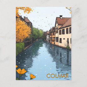 Cartão Postal Colmar France Viagem
