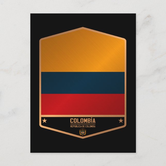 Cartão Postal Colômbia (Frente)