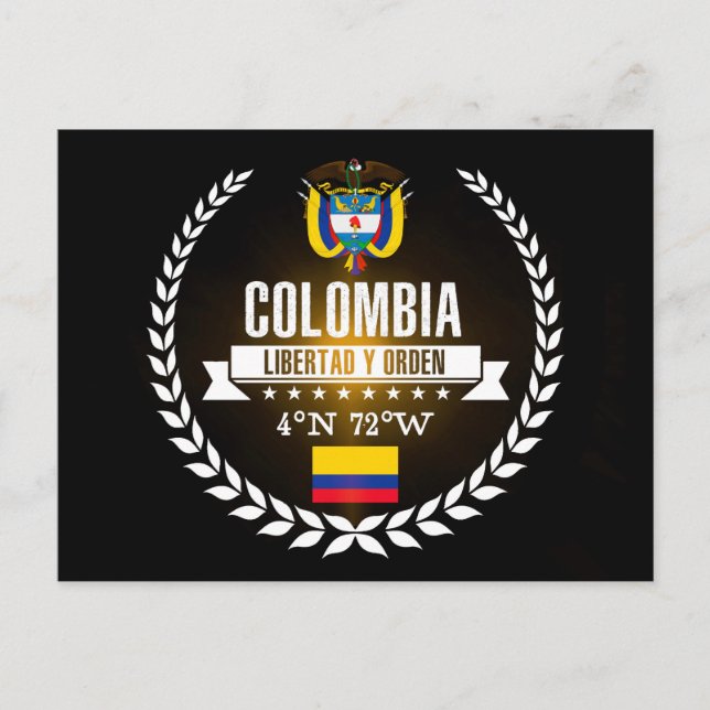 Cartão Postal Colômbia (Frente)