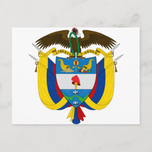 Cartão Postal colombia emblem