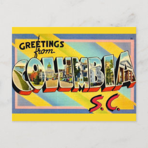 Cartão Postal Colômbia SC Saudação Colorida