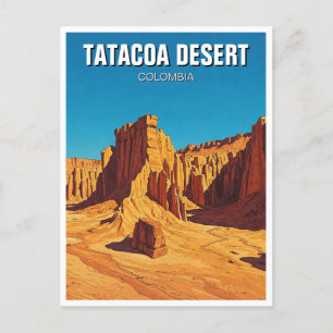 Cartão Postal Colômbia Tatacoa Viagem do deserto