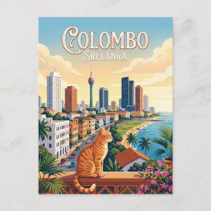 Cartão Postal Colombo Sri Lanka