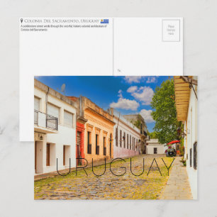 Cartão Postal Colonia del Sacramento, Uruguai Viagem