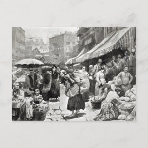 Cartão Postal Colônia Italiana de Benda Mulberry em Nova York