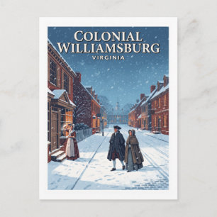 Cartão Postal Colonial Williamsburg Virgínia Lembrança