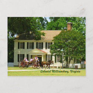Cartão Postal Colonial Williamsburg, Virginia Postcard