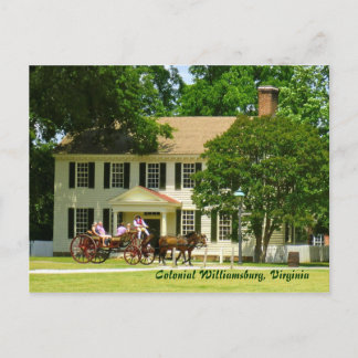 Cartão Postal Colonial Williamsburg, Virginia Postcard