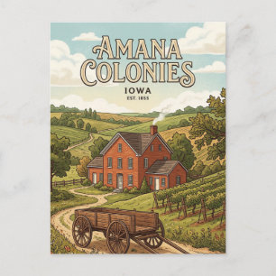 Cartão Postal Colônias de Amana