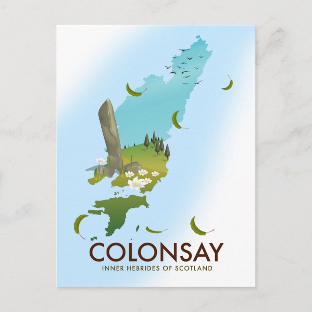Cartão Postal Colonsay Hébridas Interiores da Escócia poster de  (Frente)