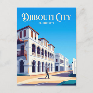 Cartão Postal Coloque Menelik Djibuti