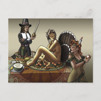 Cartão Postal Coloque um garfo nela