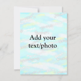 Cartão Postal Coloração colorido simples adicione sua foto de te