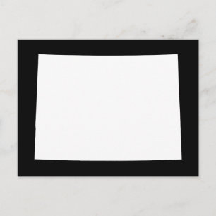 Cartão Postal Colorado Branco e Negro