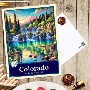 Cartão Postal Colorado   Cartão-postal Sombreado do Cel do Estil