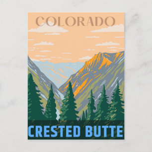 Cartão Postal Colorado de Montanhas Rochosas de Butte