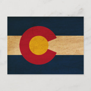 Cartão Postal Colorado Flag