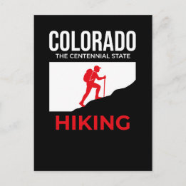 Cartão Postal Colorado Hiking – The Centennial State USA