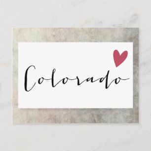 Cartão Postal Colorado Love
