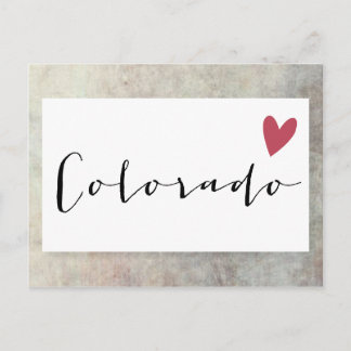 Cartão Postal Colorado Love