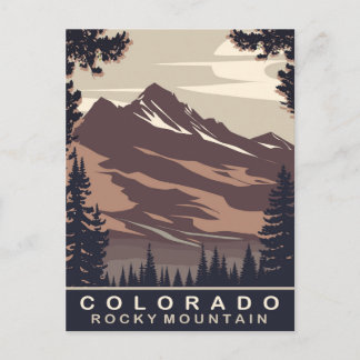 Cartão Postal Colorado, Montanha Rochosa, Viagem