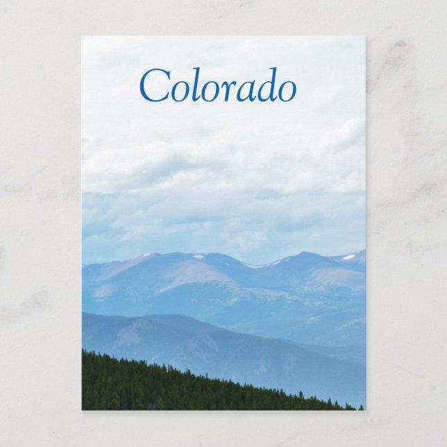 Cartão Postal Colorado Mountain Scenery (Frente)