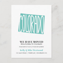 Cartão Postal COLORADO Mudamos o novo endereço Novo lar