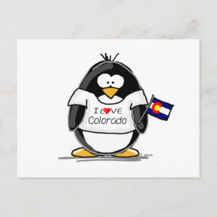Cartão Postal Colorado Penguin