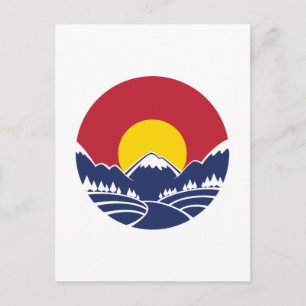 Cartão Postal Colorado Rocky Mountain Emblem