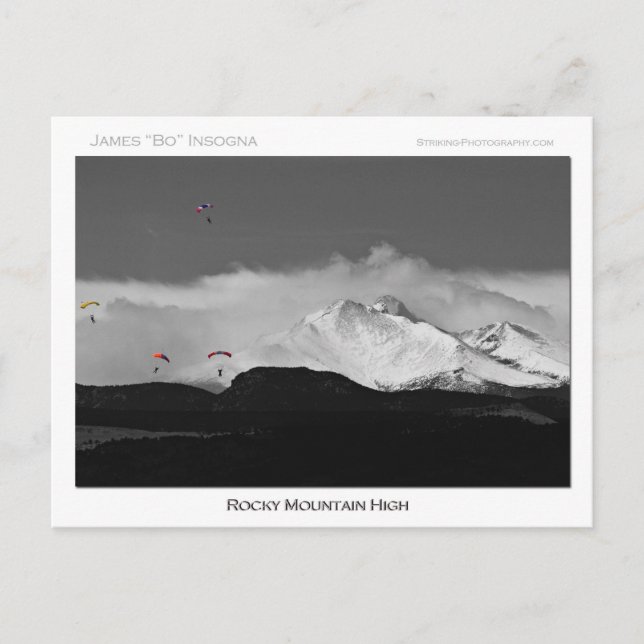 Cartão Postal Colorado Rocky Mountain High (Frente)