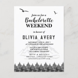 Cartão Postal Colorado Rocky Mountain Minimalist Bachelorette