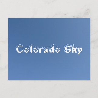 Cartão Postal Colorado Sky