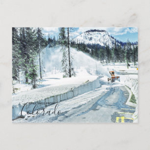 Cartão Postal Colorado Winter Deep Snow