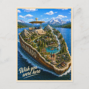 Cartão Postal Colorado   Wish You Were Here   Série de Estados