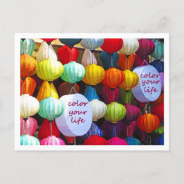 Cartão Postal Colore o seu cartão-postal de vida