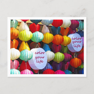 Cartão Postal Colore o seu cartão-postal de vida
