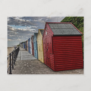 Cartão Postal Colorful Beach Huts
