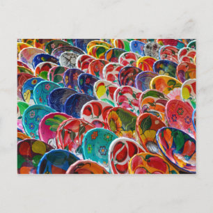 Cartão Postal Colorida bolinhos maias mexicanos