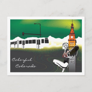 Cartão Postal Colorida colorida.